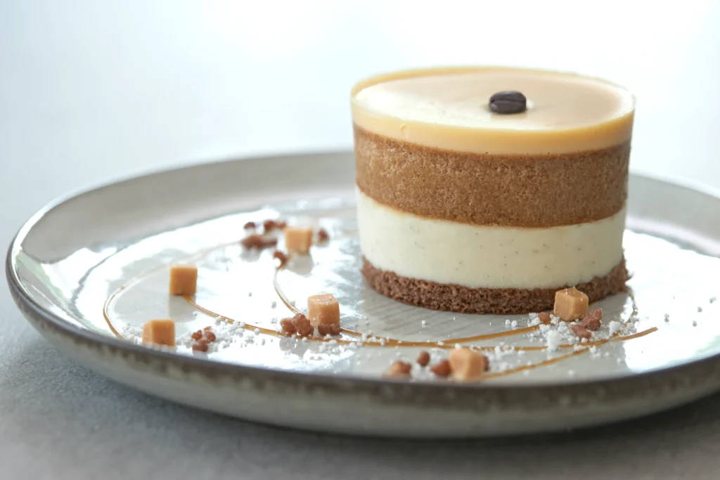 Custom made plated dessert