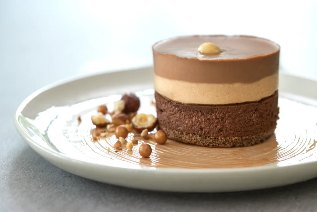 Custom made plated dessert