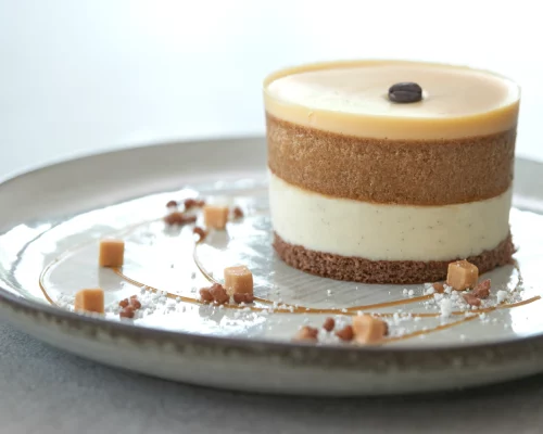 Custom made plated dessert